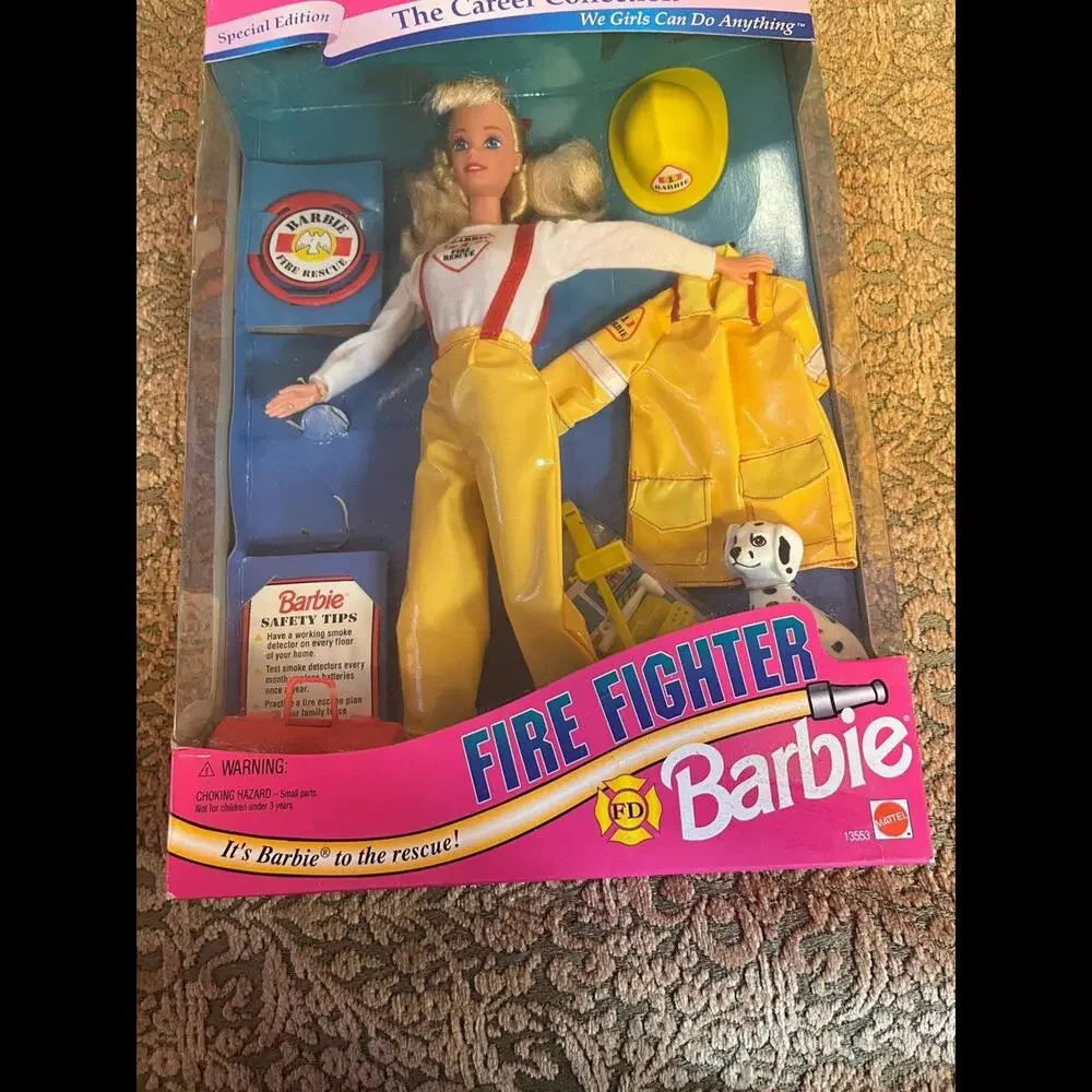 1994 Barbie Career Collection FIRE‎ FIGHTER BARBIE Doll  Special Edition Mattel